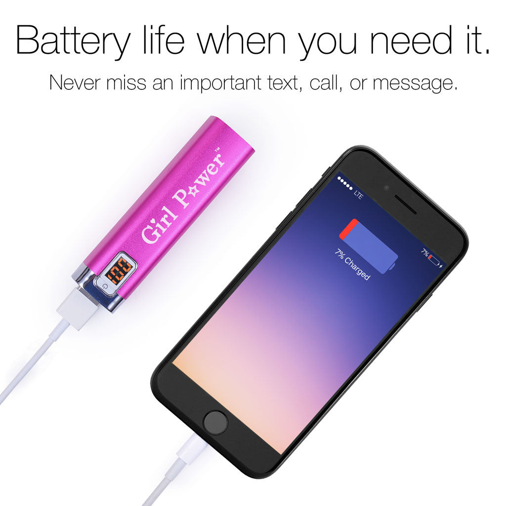 Girl Power Portable Battery Accessory Battery Life