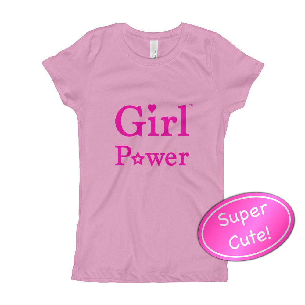 Girl Power Princess Cut Youth Tee Shirt