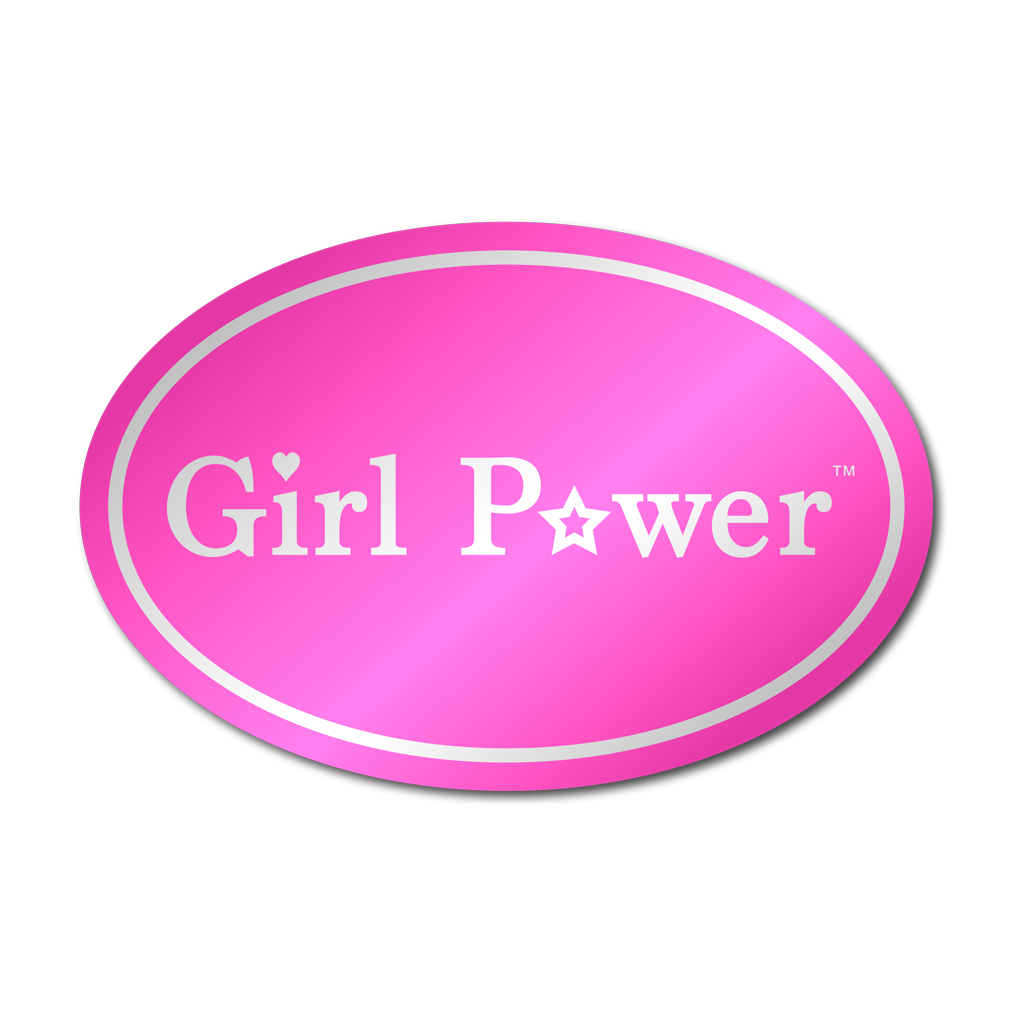 Girl Power Metallic Sticker